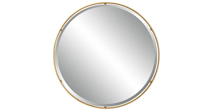 Uttermost Canillo 40″ Diameter Circular Framed Bathroom Mirror