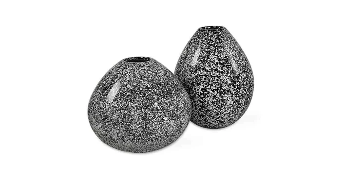 Uttermost Cosmic 10″ Tall Ceramic Vase – Set of 2
