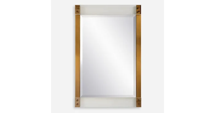 Uttermost Nera 28″W x 44″H Rectangular Beveled Accent Mirror