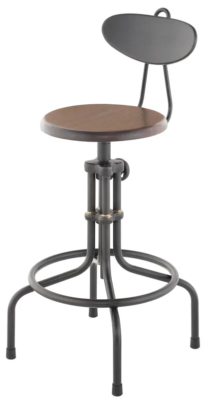 V19C-B Adjustable Stool – Burnt Brown