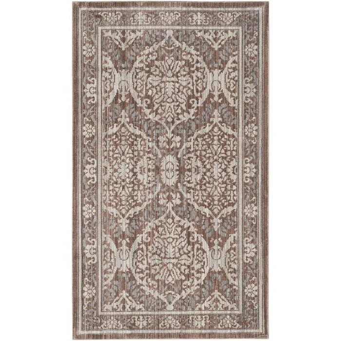 Valencia Grey/Brown Large Rectangle Rug