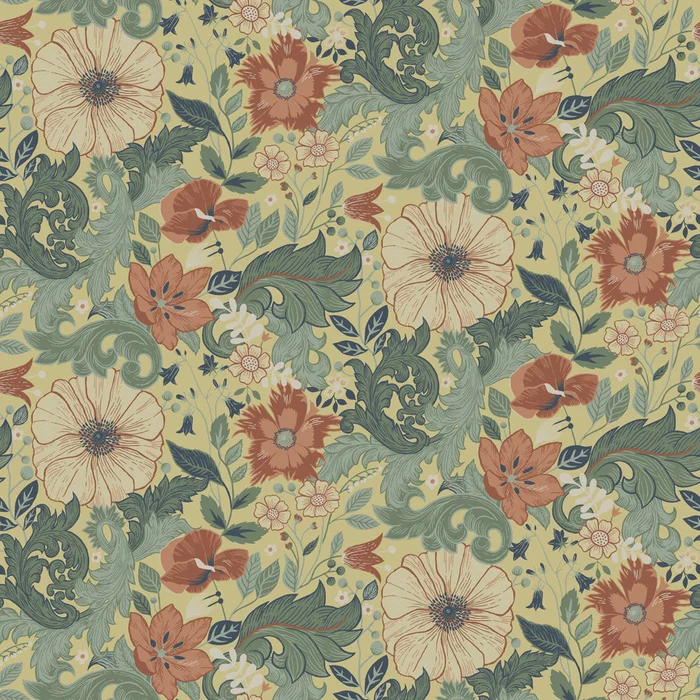 Victor Wallpaper – Yellow/Green