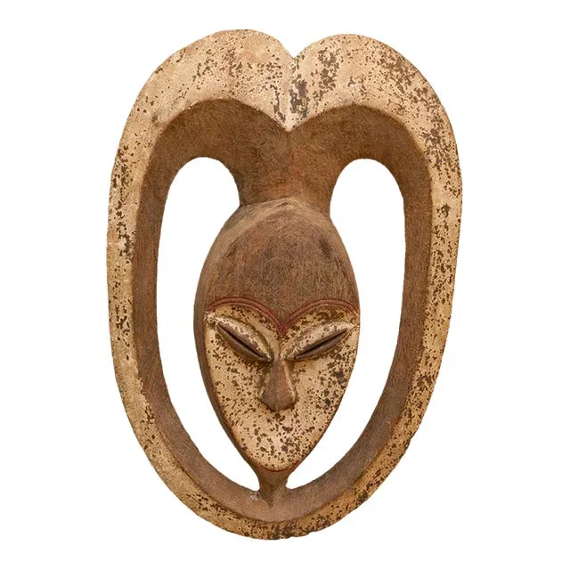 Vintage African Kwele Village Mask