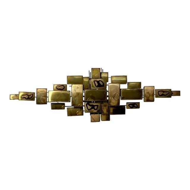 Vintage Boho Torch Cut Wall Sculpture