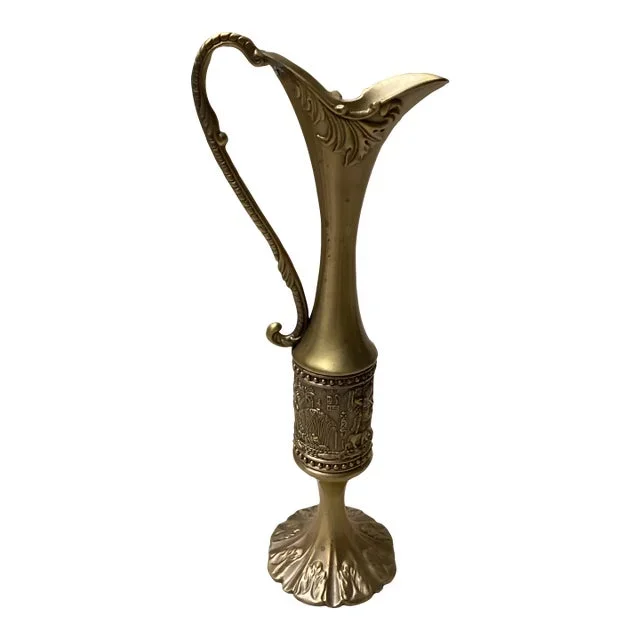 Vintage Egyptian Gold/Copper Pharaonic Vase
