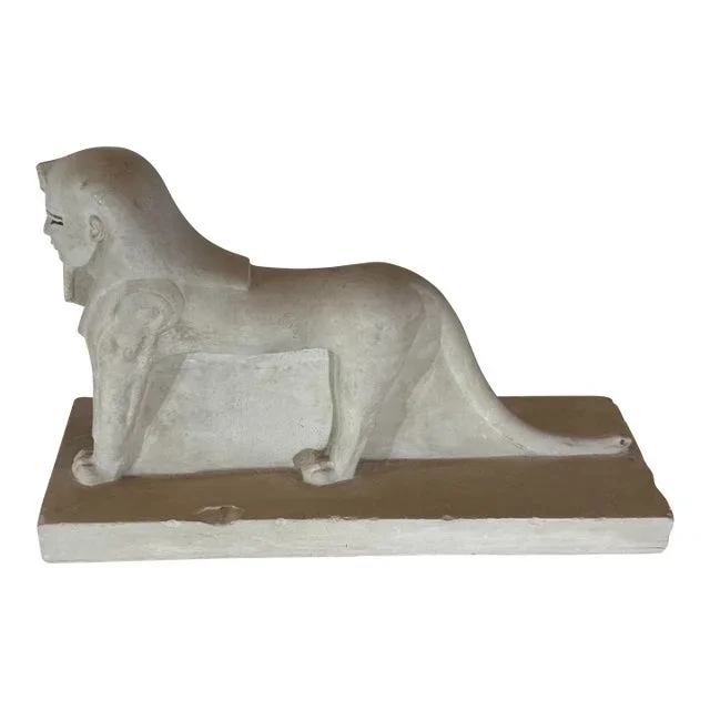 Vintage Egyptian-Style Sphinx Sculpture