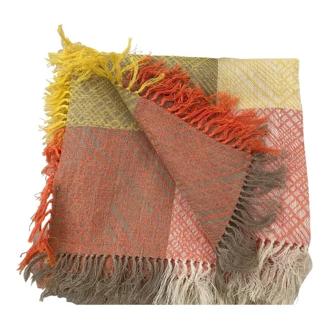Vintage Handcrafted Wool Blanket, Poland