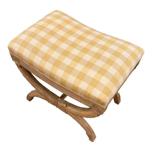 Vintage Hollywood Regency Style Bench