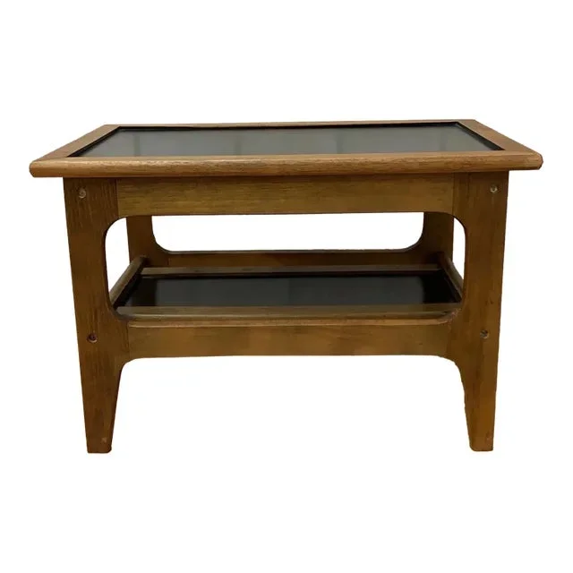 Vintage Mid Century Danish Two Tier End/Side/Serving Table