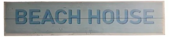 Vintage Style Solid Wood Sign Beach House Sign