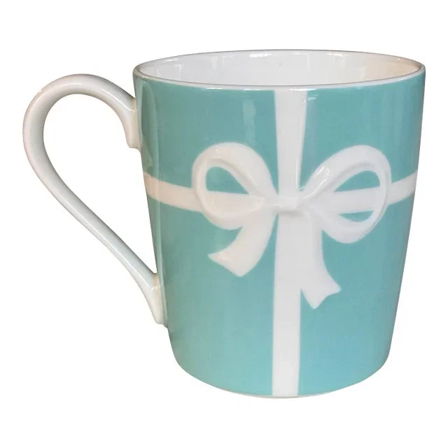 Vintage Tiffany & Co. Blue Box Open Bow Mug