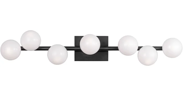 Visual Comfort Altair 7 Light 7″ Tall Wall Sconce with Milk Glass Shades