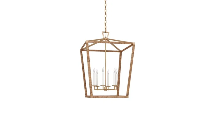 Visual Comfort Darlana 6 Light 29″ Wide Lantern Chandelier