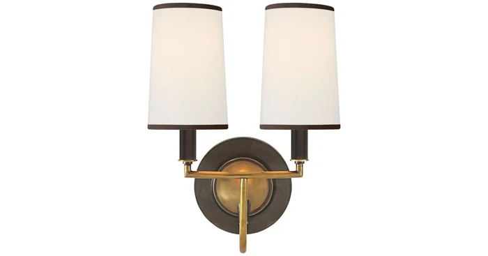 Visual Comfort Elkins 2 Light 13″ Tall Wall Sconce