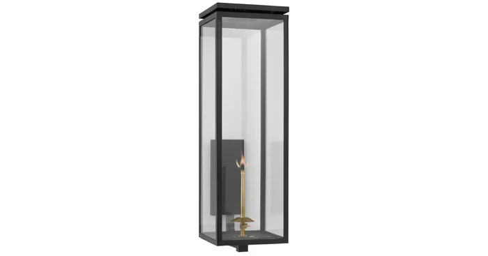 Visual Comfort Fresno 31″ Tall Gas Lantern Wall Sconce