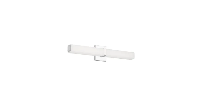 Visual Comfort Milan Single Light 24-1/2″ Wide Integrated LED Bath Bar with Acrylic Diffuser – 277 Volt and ADA Compliant