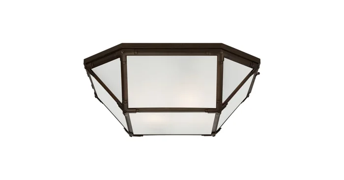 Visual Comfort Morris 4 Light 20″ Wide Flush Mount Bowl Ceiling Fixture