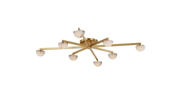 Visual Comfort Pedra 48″ Wide LED Semi-Flush Ceiling Fixture