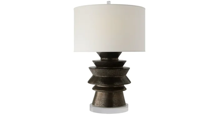Visual Comfort Stacked 29″ Tall Accent Table Lamp
