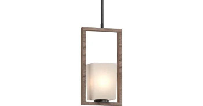 Volume Lighting Paxton Single Light 7″ Wide Mini Pendant with Frosted Glass Shade