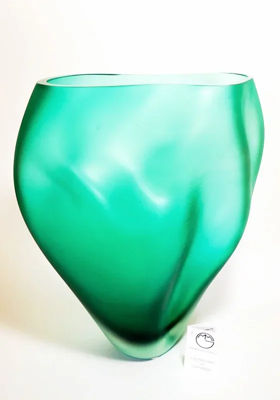 Wave – Satinized Venetian Glass Vase
