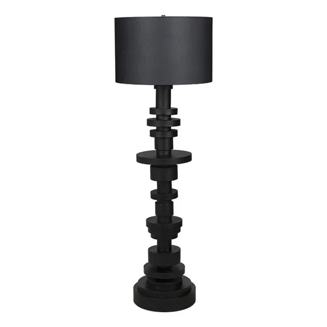 Wilton Floor Lamp with Shade, Black Iron