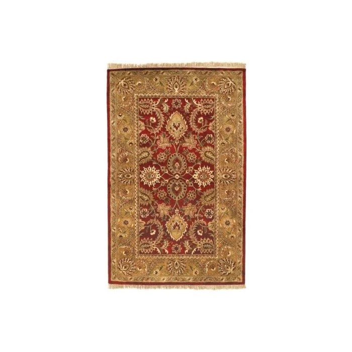 Wool Pile Burgundy/Gold Traditional Rectangle Rug 13×9’6 – Safavieh