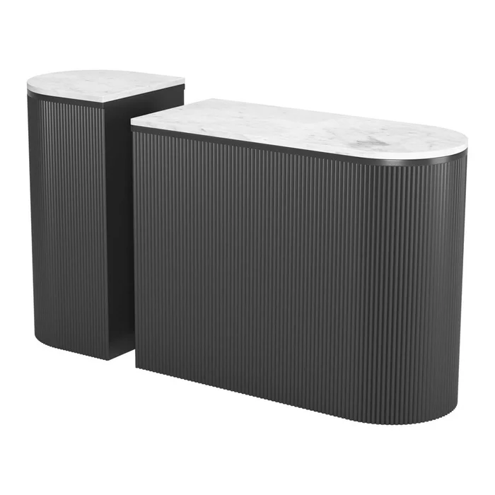 Zuo Modern – Ormara Console Table Set (2-Piece) White & Black – 109921
